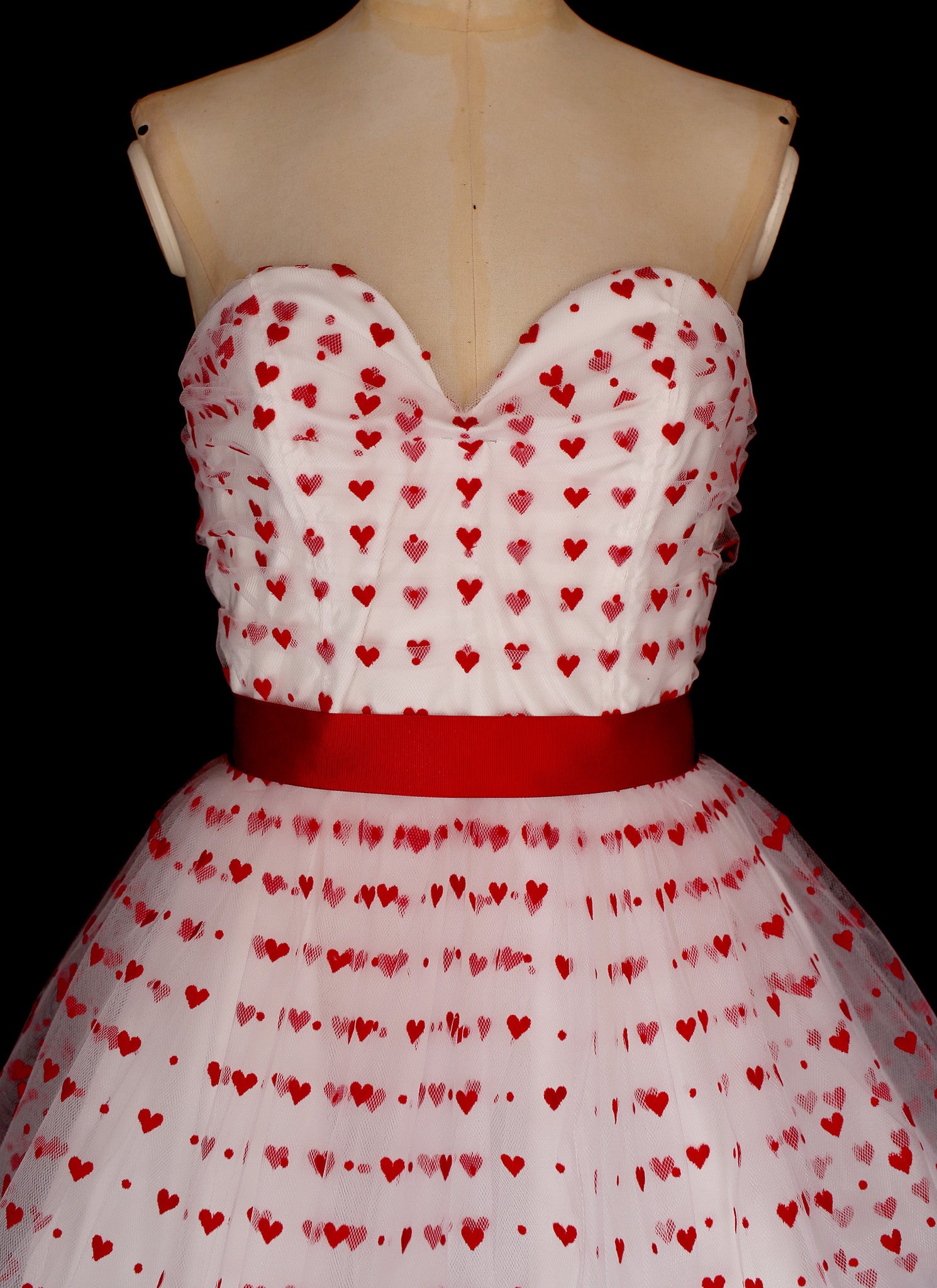 Valentine Red Love Heart Tulle Dress ALEXANDRA-KING Valentine Red Love Heart Tulle Dress ALEXANDRA-KING
