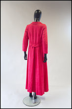 1960s raspberry pink maxi coat alexandra king vintage
