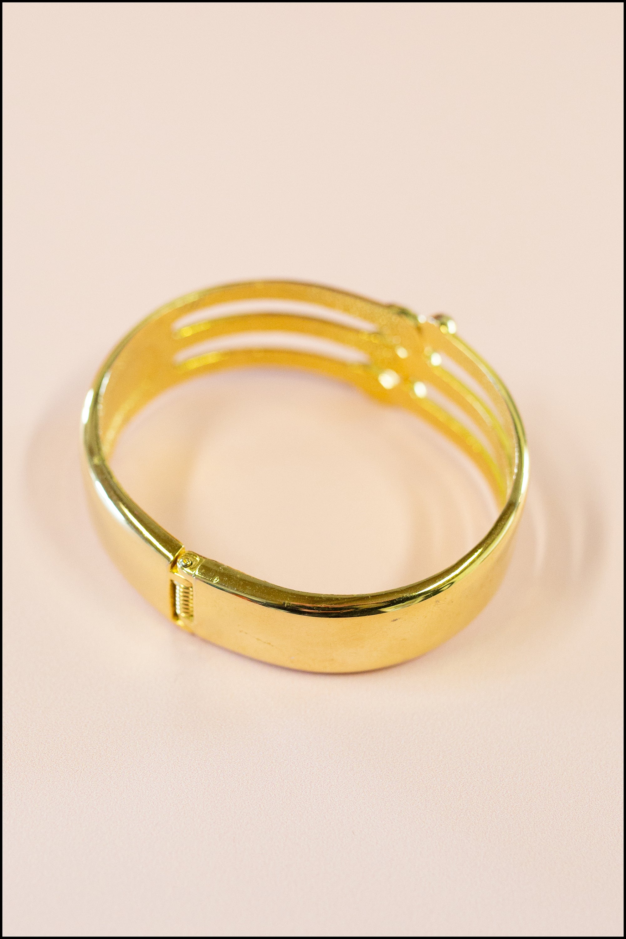 Vintage 1980s Faux Jewel Cuff Bracelet