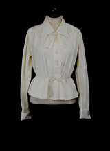 Vintage 1920s Cream Cotton Riding Blouse