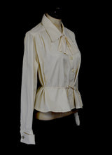 Vintage 1920s Cream Cotton Riding Blouse