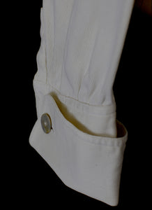 Vintage 1920s Cream Cotton Riding Blouse