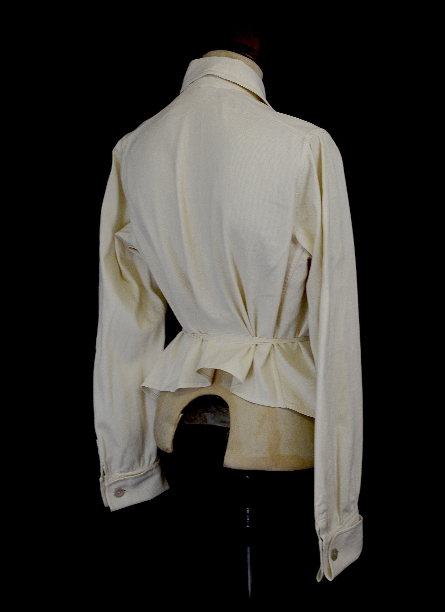 Vintage 1920s Cream Cotton Riding Blouse