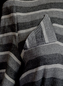 Vintage 1930s Grey Wool Deco Day Dress