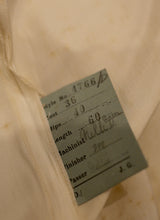 Vintage 1940s Luxury Ration Label  Jayant Model Ivory Satin Wedding Dress