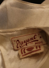 Vintage 1940s Luxury Ration Label  Jayant Model Ivory Satin Wedding Dress