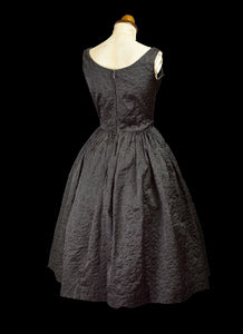 Vintage 1950s Black Cocktail Dress