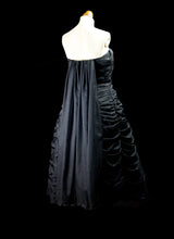 Vintage 1950s Black Nylon Prom Dress