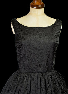 Vintage 1950s Black Cocktail Dress