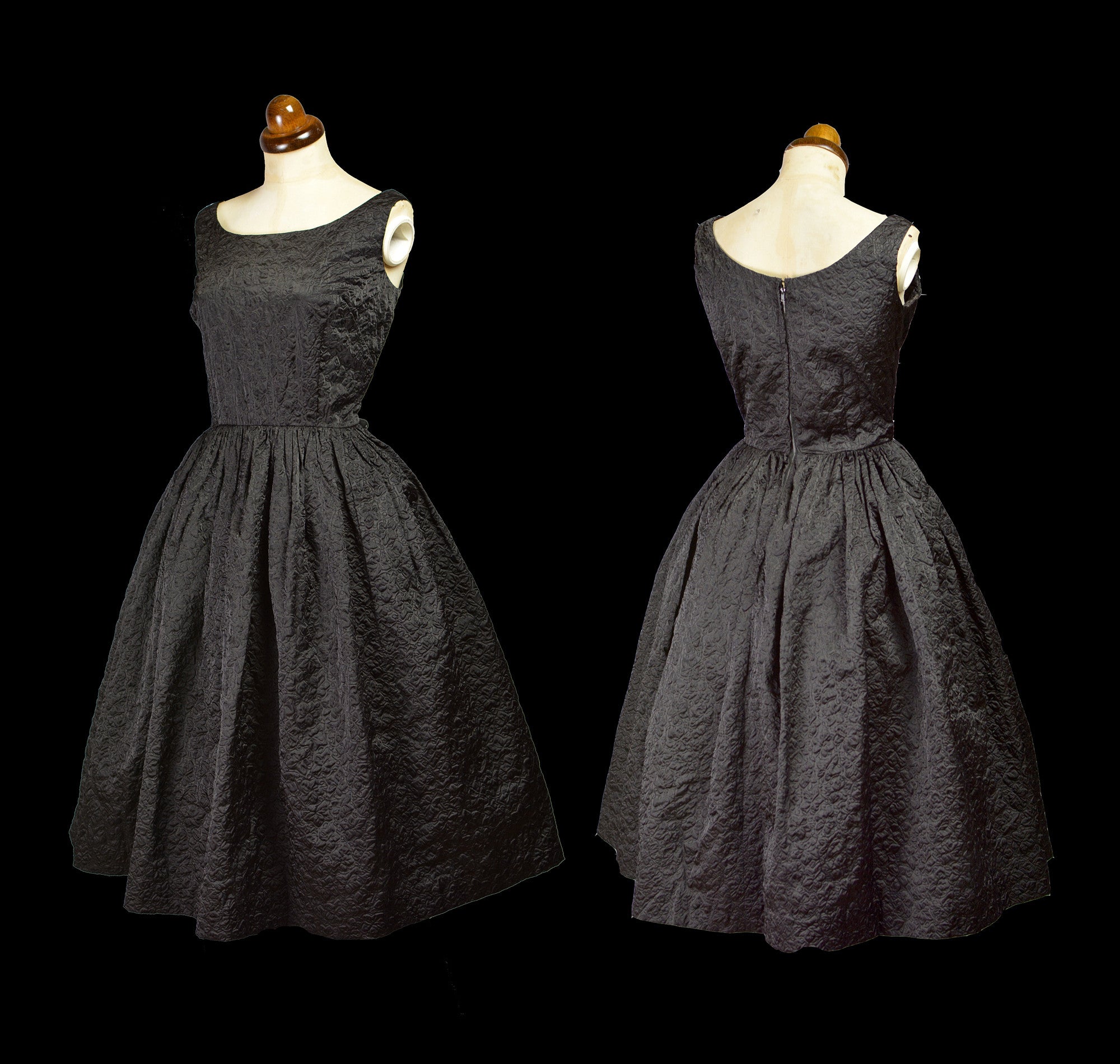 Vintage 1950s Black Cocktail Dress