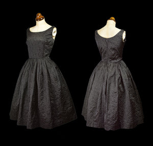 Vintage 1950s Black Cocktail Dress