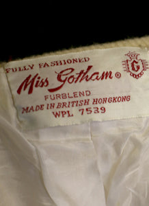 Vintage 1960s Beaded Ivory Cream Cardigan