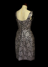 Vintage 1950s Silver Brocade Frank Usher Dress