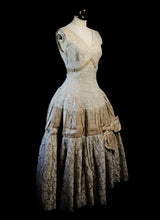 Vintage 1950s Champagne Lace Dress