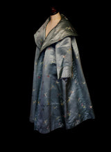 Vintage 1950s Green Satin Opera Coat