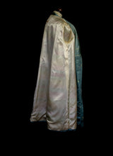 Vintage 1950s Green Satin Opera Coat