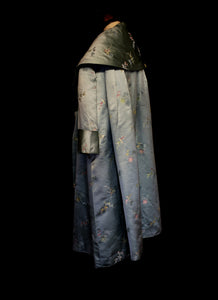 Vintage 1950s Green Satin Opera Coat