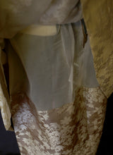 Vintage 1950s Oyster Silk Cocktail Dress