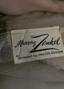 Vintage 1950s Oyster Silk Cocktail Dress