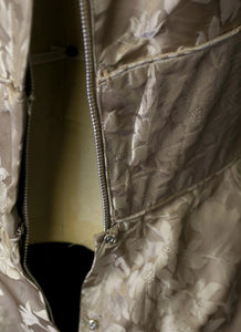 Vintage 1950s Oyster Silk Cocktail Dress