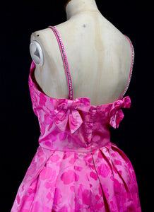 Original Vintage 1950s Pink Prom Dress