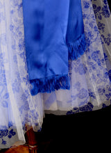 Vintage 1950s Blue Tulle Prom Dress