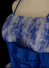 Vintage 1950s Blue Tulle Prom Dress