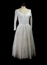 Vintage 1950s Chantilly Lace Wedding Dress