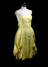 Vintage 1950s Yellow Cocktail Dress