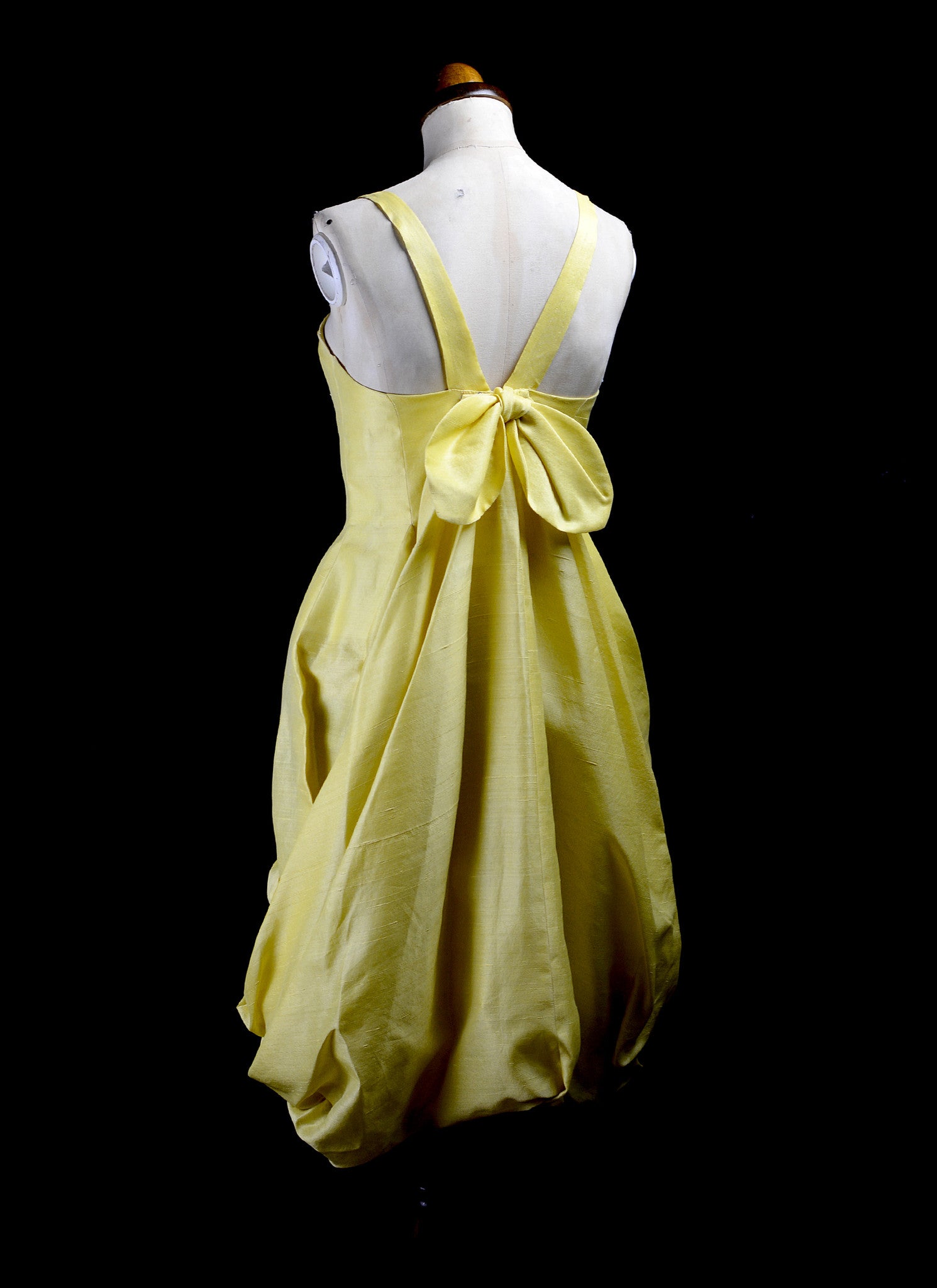 Vintage 1950s Yellow Cocktail Dress