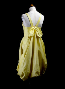 Vintage 1950s Yellow Cocktail Dress