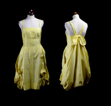 Vintage 1950s Yellow Cocktail Dress