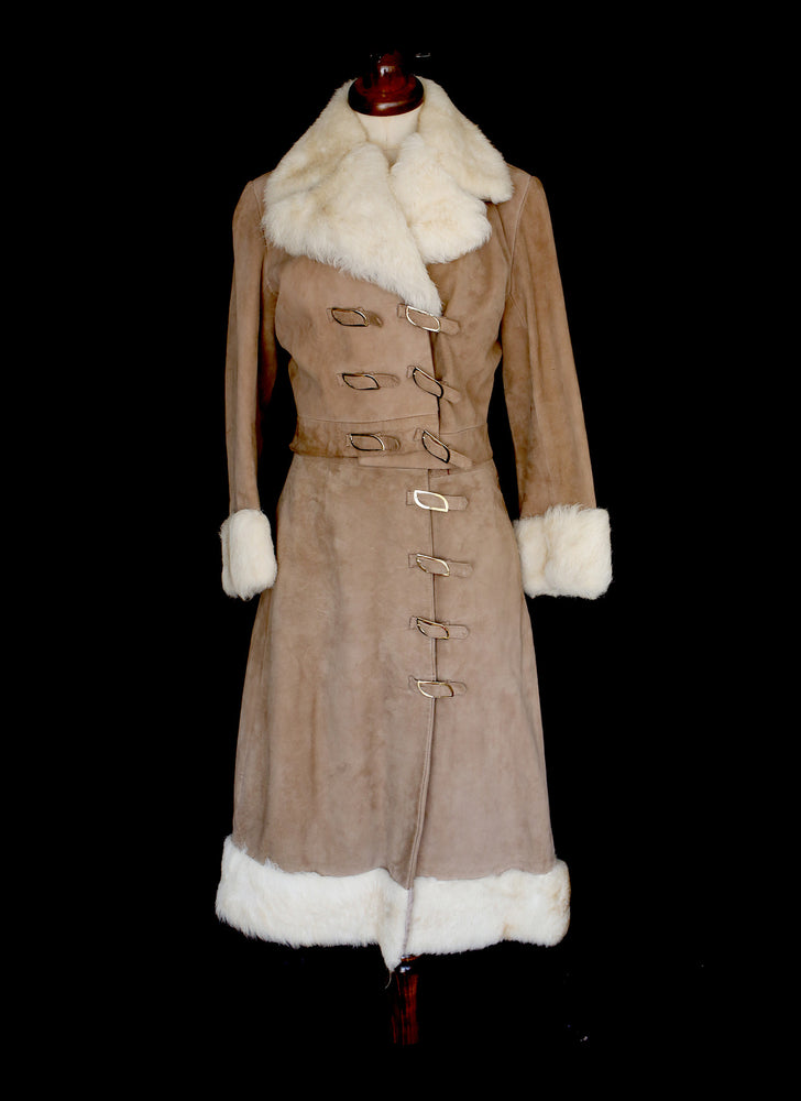 Vintage 1970s Lambskin Jacket and Skirt