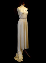 Vintage 1930s Silk Satin Champagne Dress