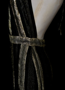 Vintage 1970s Black and Gold Jumpsuit