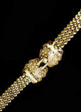 Vintage 1920s rhinestone belt