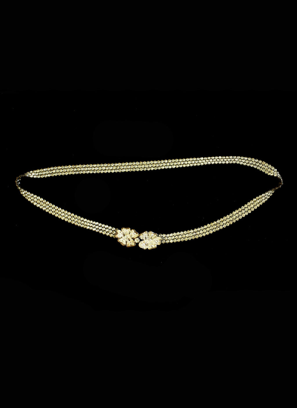 Vintage 1920s rhinestone belt