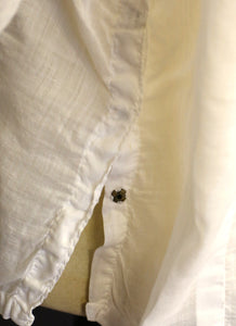 Vintage Edwardian White Lace Cotton Lawn Blouse S