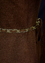 Vintage 1970s Brown Knit Dress