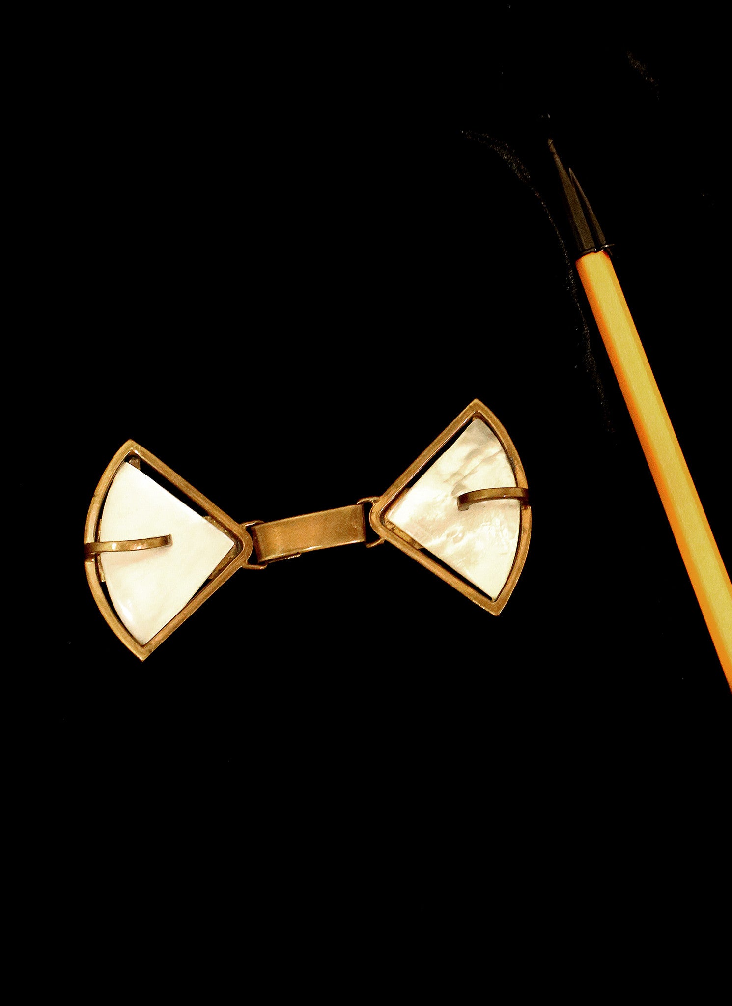 Vintage 1920s Deco Pearl Buckle Belt (made to order)