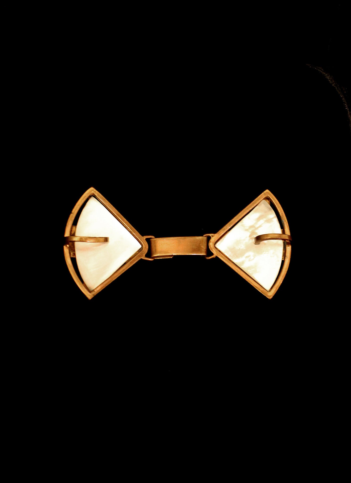 Vintage 1920s Deco Pearl Buckle Belt (made to order)