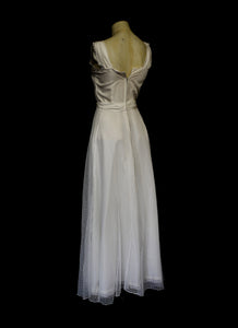 Vintage 1940s Dot Tulle Wedding Dress