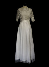 Vintage 1940s Dot Tulle Wedding Dress