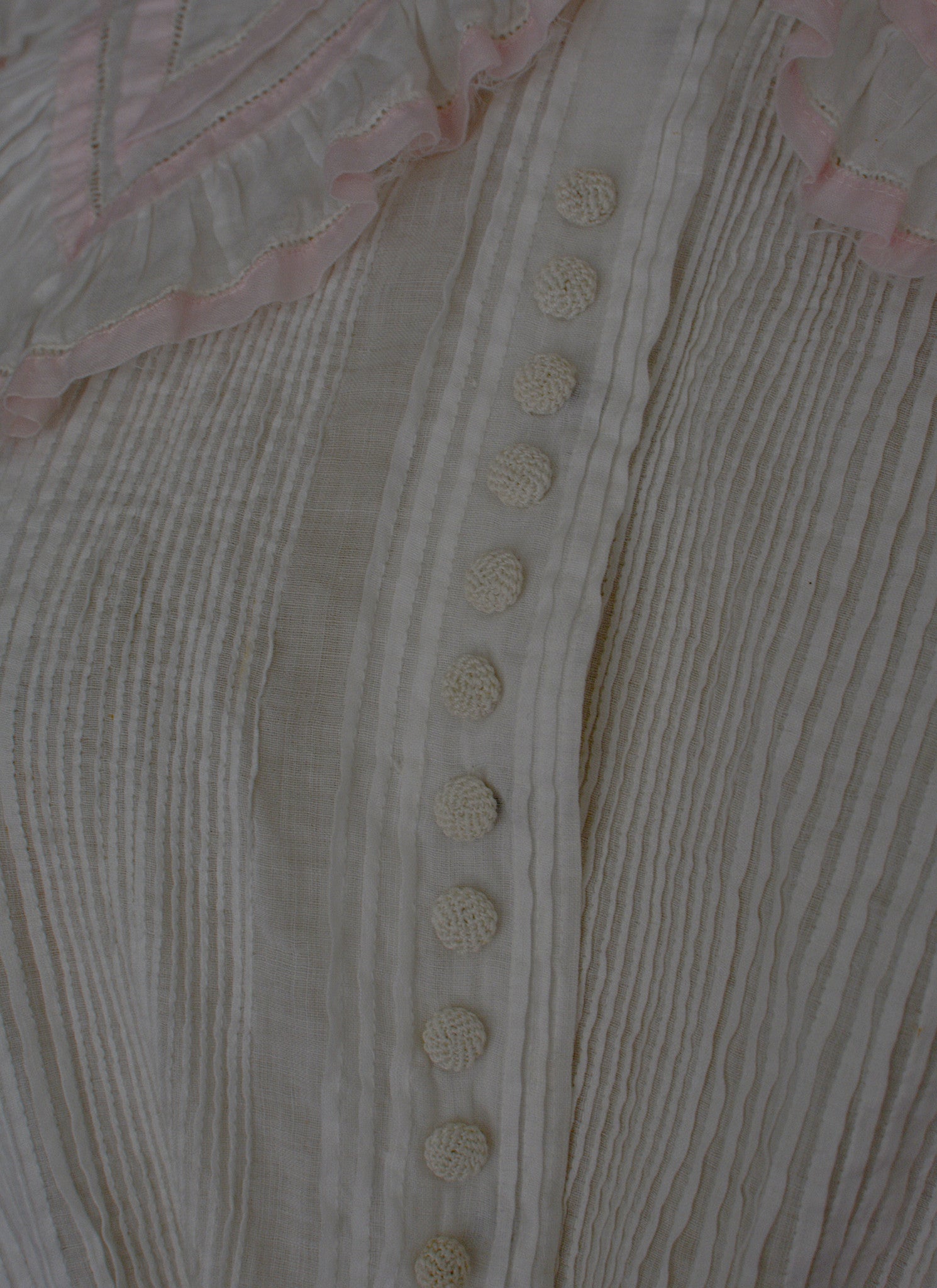 Edwardian White Cotton Blouse and Skirt