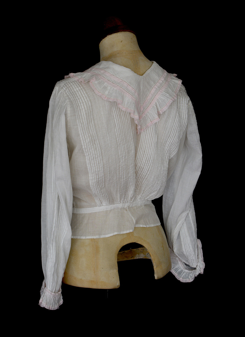 Edwardian White Cotton Blouse and Skirt