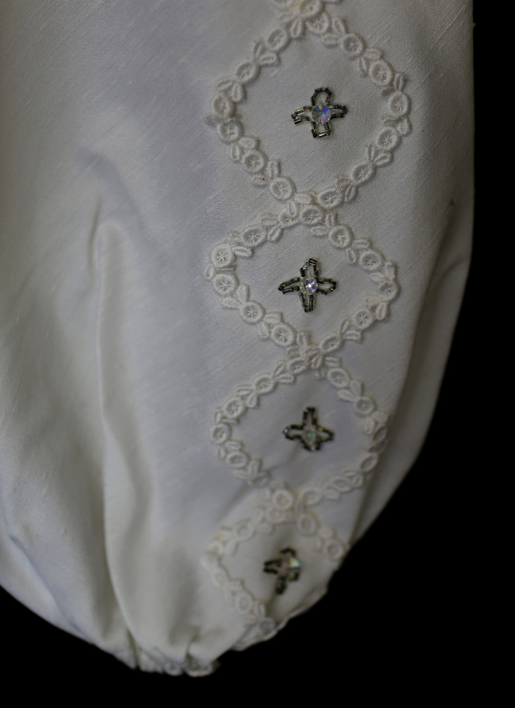 Vintage 1960s Ivory Crop Top