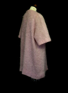 Vintage 1950s Pink Mohair Coat