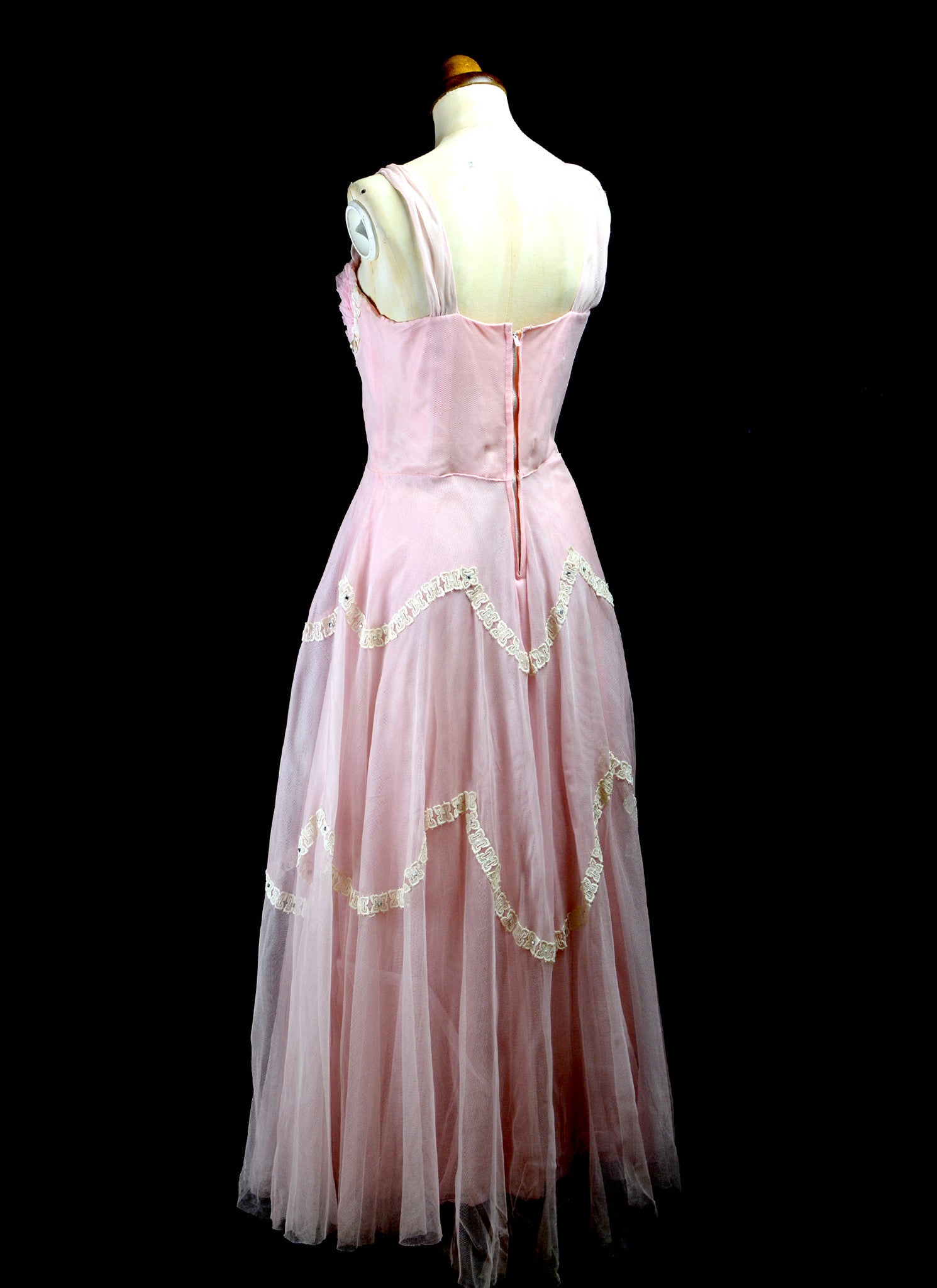 fifties prom dress Vintage Prom Dress Tea Length Prom Dress 50s Prom Dress 1950s Wedding Dress ,MA064