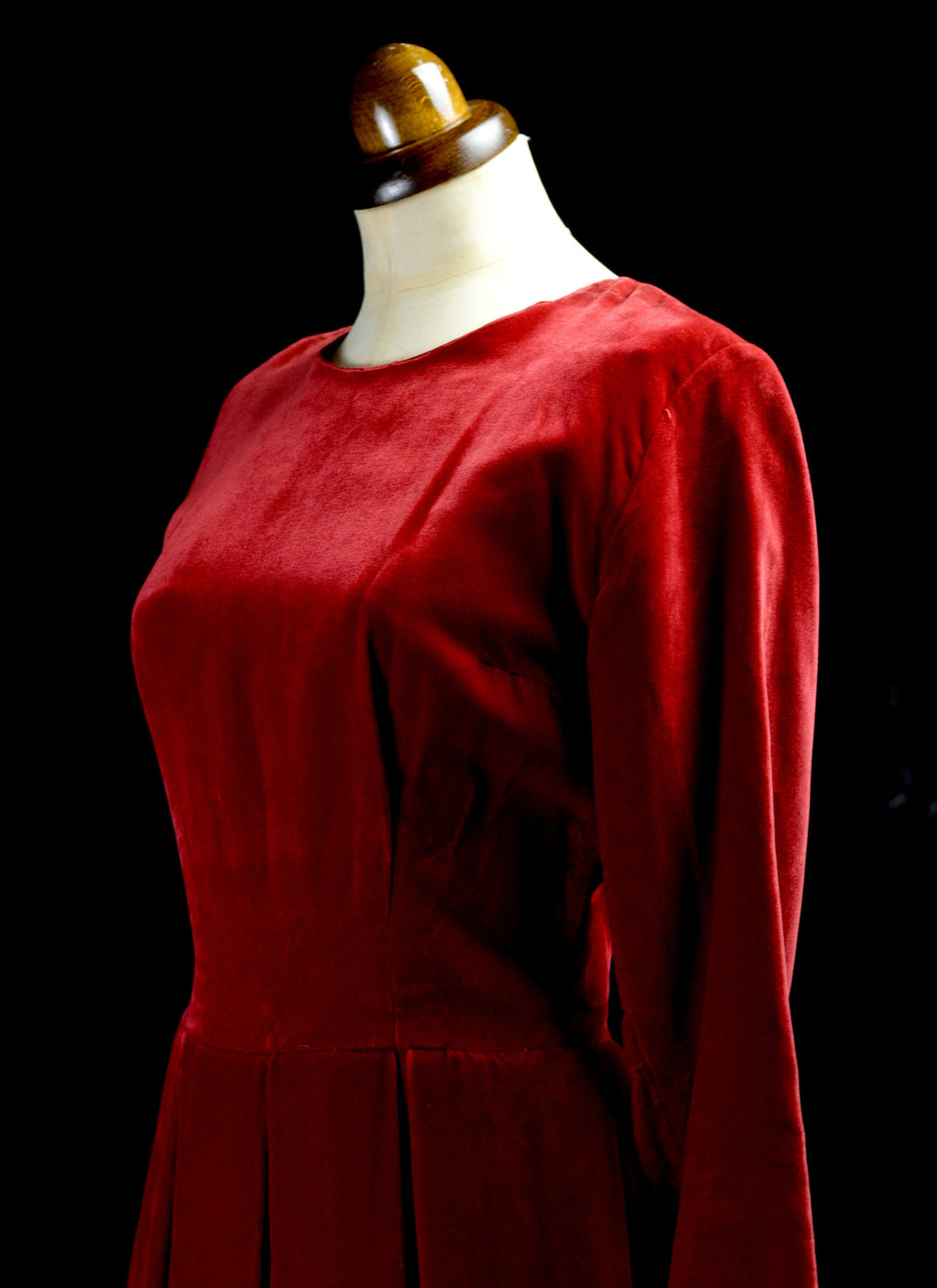 Vintage 1950s Red Velvet Dress – ALEXANDRA-KING