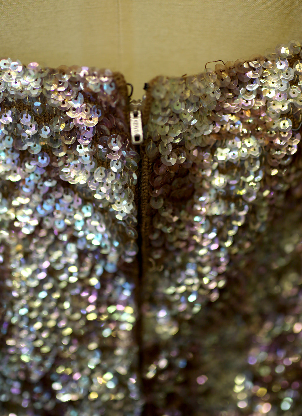 Vintage 1960s Bronze Valentina Sequin Dress